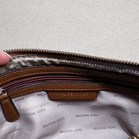 Michael Kors Brown Crossbody Bag with Smooth Finish - Picture 8 of 10